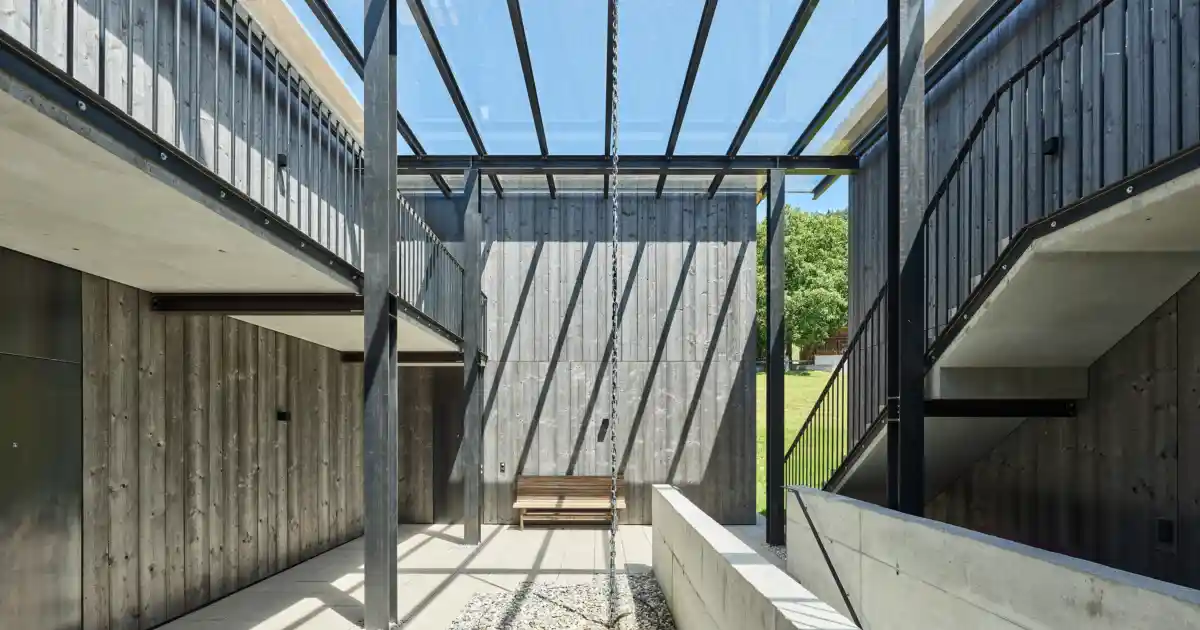 Wohnanlage mit Atrium von HAMMERER Architekten